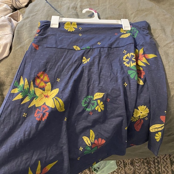 TOAD & CO Samba Organic Cotton Floral Navy Mini Skirt Large Granola Gorpcore - Picture 2 of 5